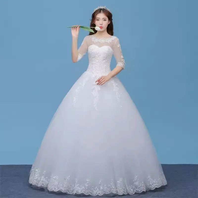 PRXD-625#Wedding Dress Wholesale Lace up Embroidery Bride Marriage Dresses White Ball Gown Factory Christmas Carnival Plus Size