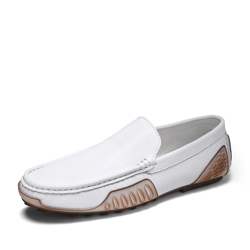 Large Size 38~48 Mens Loafers Soft Luxury Moccasins High Quality Spring Autumn Genuine Leather Shoes for Men Flats Driving Shoes