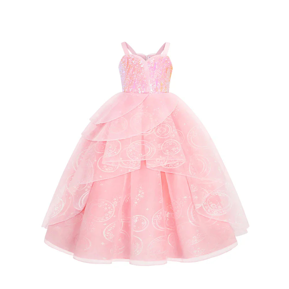2025 Girl Princess Dress Carnival Party Princess Dress Birthday Party Dress Children's Pink Cute Dress Girl's Party Dress 2-12Y