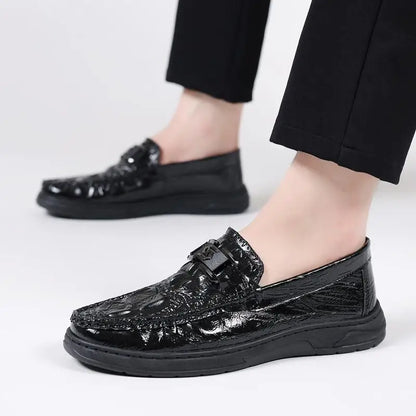 Men'S Leather Shoes Loafer Low Cut Boat Leather Casual Shoes Office Shoes For Men JZ-2752