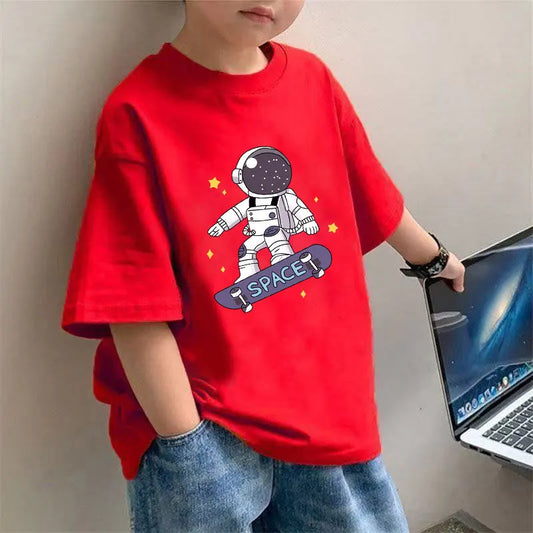The New Summer Boys' Short-sleeved T-shirt Is A Trendy Trend in Children's Summer Wear Boys Clothes Kids Clothes
