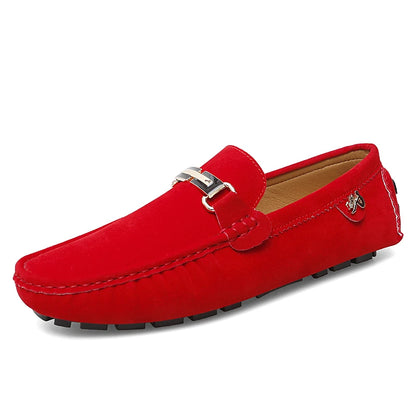 Elegantes Men Loafers Soft Moccasins Spring Autumn Male Leather Shoes Men Slip on Flats Lightweight Driving Shoes New Lazy Shoes