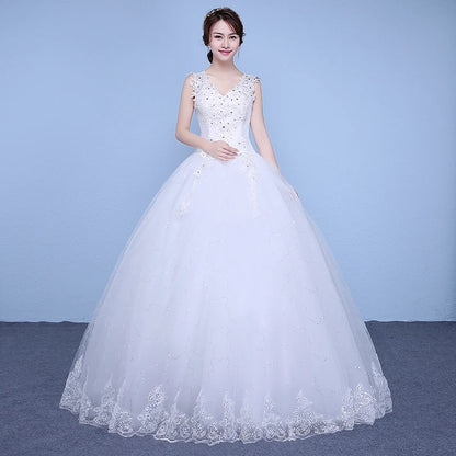 PRXD-625#Wedding Dress Wholesale Lace up Embroidery Bride Marriage Dresses White Ball Gown Factory Christmas Carnival Plus Size