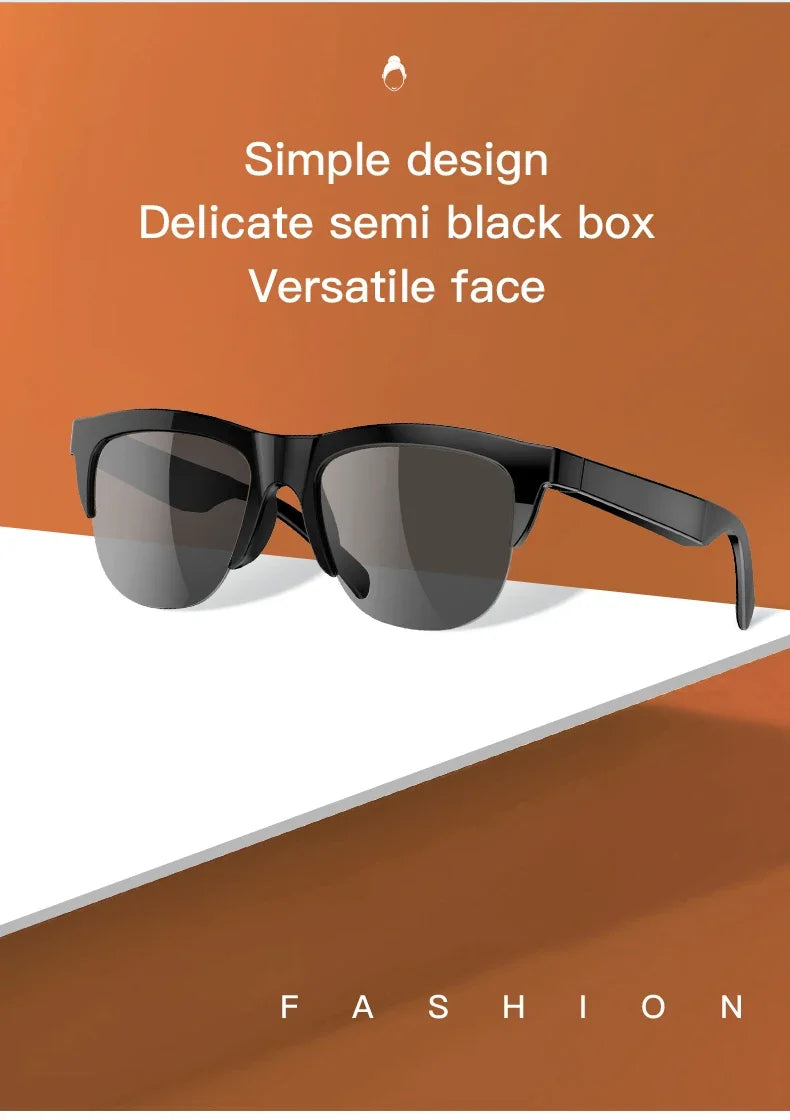 New Smart Bluetooth V5.3 Sunglasses Glasses Call Outdoor Sports Headphones HIFI Black Technology Anti-touch UV For Men And Women