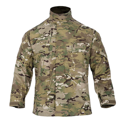 Tactical Camouflage Coat Hunting Long Sleeved Jacket Men's Training Uniform Outdoor Paintball Camping Windbreaker Clothing
