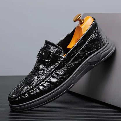 Men'S Leather Shoes Loafer Low Cut Boat Leather Casual Shoes Office Shoes For Men JZ-2752