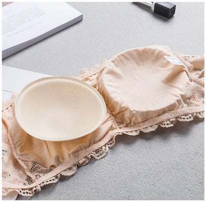 Tube Top Bra Fashion Tube Tops Woman Invisible Bra Push Up Women's Bandeau Top With Cups Lingeries Sexy Hot Tops for Summer Lace