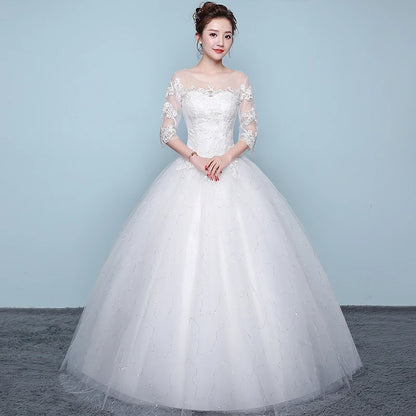 PRXD-625#Wedding Dress Wholesale Lace up Embroidery Bride Marriage Dresses White Ball Gown Factory Christmas Carnival Plus Size