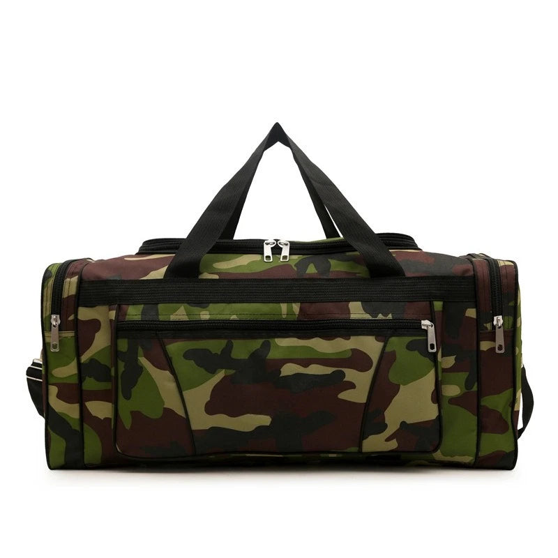 Outdoor Camouflage Duffle Bag Large Capacity Hiking Travel Storage Bags Oxford cloth Portable Fitness Wet And Dry Separation Bag