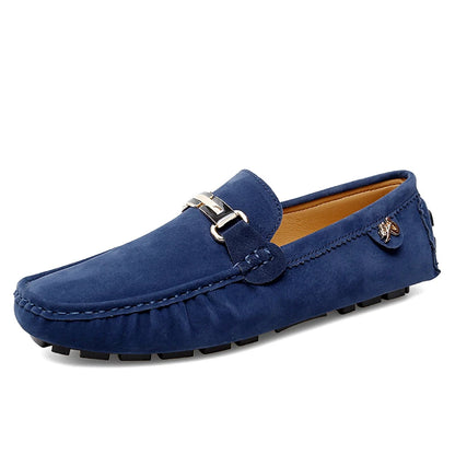 Elegantes Men Loafers Soft Moccasins Spring Autumn Male Leather Shoes Men Slip on Flats Lightweight Driving Shoes New Lazy Shoes
