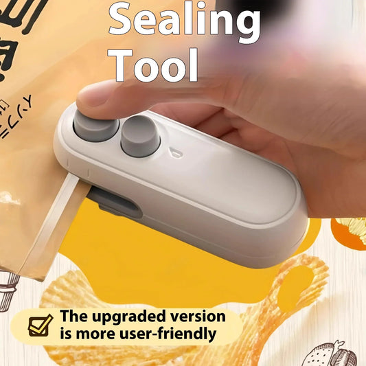 Portable Sealer Mini Heat Bag Sealing Machine Heat Sealer For Snacks Rechargable Heat Sealer Multi-function Kitchen Tool 2 in 1