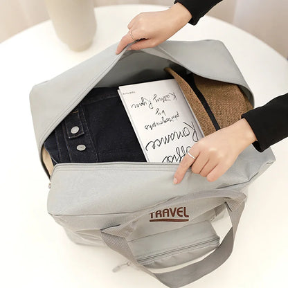 Foldable Travel Bags Unisex Waterproof Oxford Fabric Luggage Storage Suitcase Match Large Capacity Handbags Tote Organizers