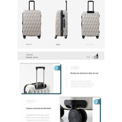 20inch Carrier, 24inch Trolley Suitcase, Large Capacity Zipper Trolley Case, Boarding Case, Suitcase, Universal Wheel Suitcase