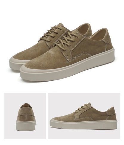 Fashion Versatile Walking Sneakers Casual Shoes Mans High Quality Sport Brand Cow Suede Leather Soft Sole Comfort Loafers Shoes