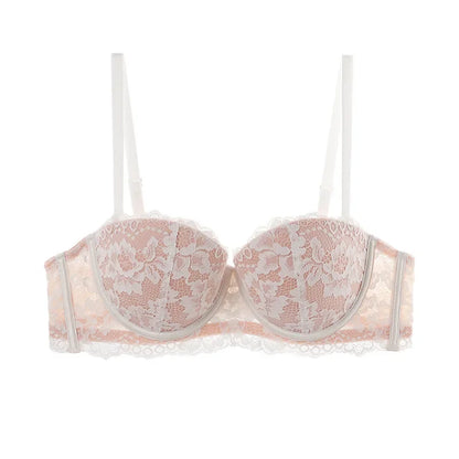 Women 1/2 Cup Lace Bra Sexy Floral Underwire Underwear Ladies Push Up Bras Female Comfortable Bra Half Cup Brassiere Lingerie