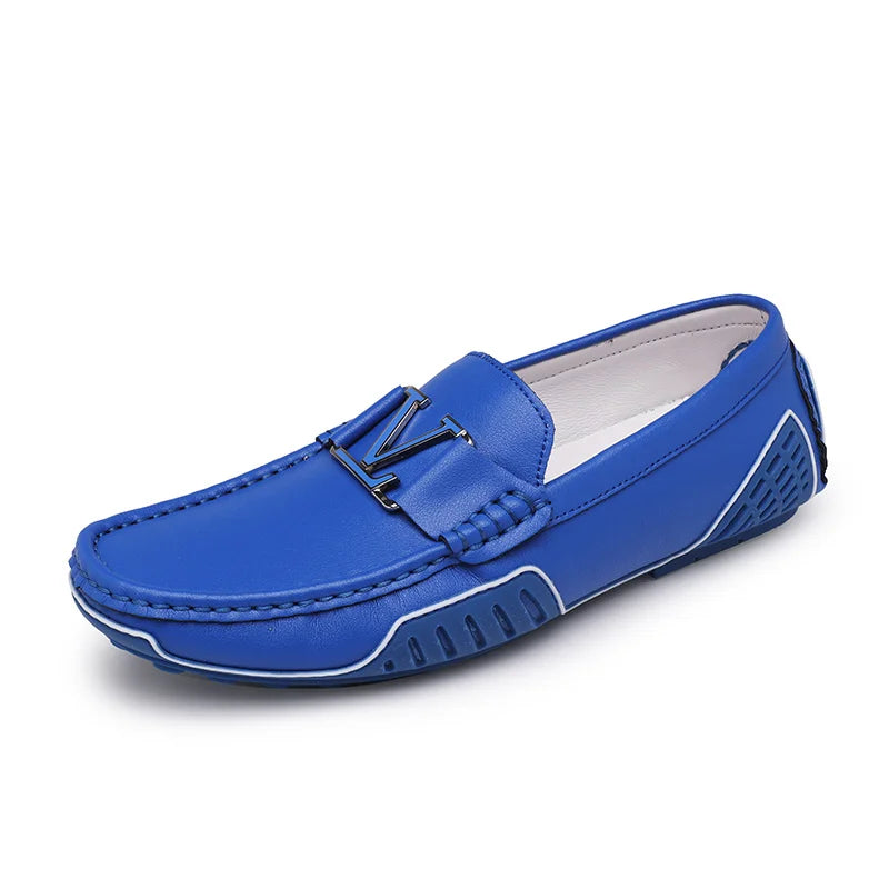 Large Size 38~48 Mens Loafers Soft Luxury Moccasins High Quality Spring Autumn Genuine Leather Shoes for Men Flats Driving Shoes
