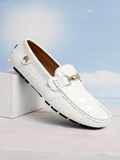 Men's Driving Shoes Bean Bean Slip-On Casual Shoes Couple Matching One-Touch Loafers Unisex Comfortable Footwear