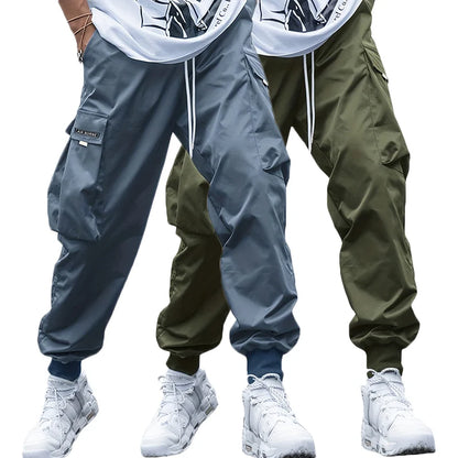 Fashion Lightweight Cargo Pants Summer Breathable Casual Sweatpants 2/1Pcs Hip-Hop Drawstring Trousers Outdoor High Street Pants