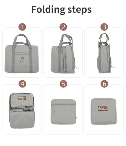 Foldable Travel Bags Unisex Waterproof Oxford Fabric Luggage Storage Suitcase Match Large Capacity Handbags Tote Organizers