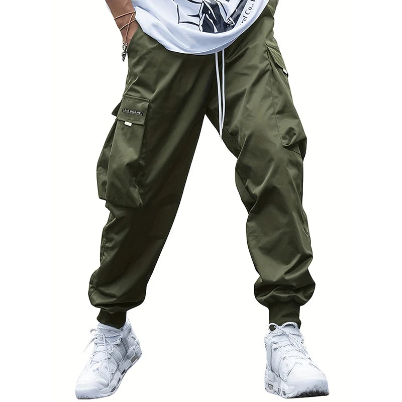 Fashion Lightweight Cargo Pants Summer Breathable Casual Sweatpants 2/1Pcs Hip-Hop Drawstring Trousers Outdoor High Street Pants