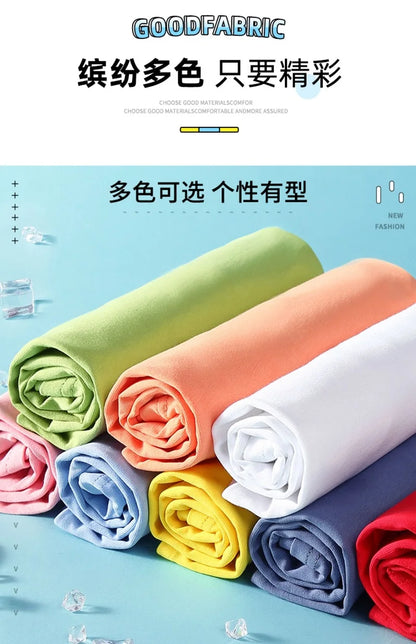 Boys' Summer T-Shirt Funny dabbing astronaut Print T Shirts For Teens Boy Casual Streetwear Tops Kids Summer Cotton Clothes YHY1