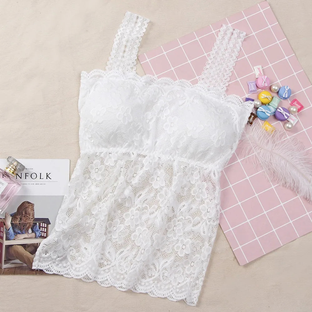 Non-slip Woman Sexy Off Shoulder Bustier Tops Anti Glare Protecting Breasts Tube Top Breathable Off Shoulder Chest Pad Girl