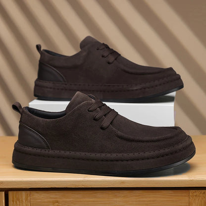 Men's Shoes Are Fashionable Brown Casual Shoes Made of Durable Suede Material Comfortable Walking Shoes Suitable for Daily Wear