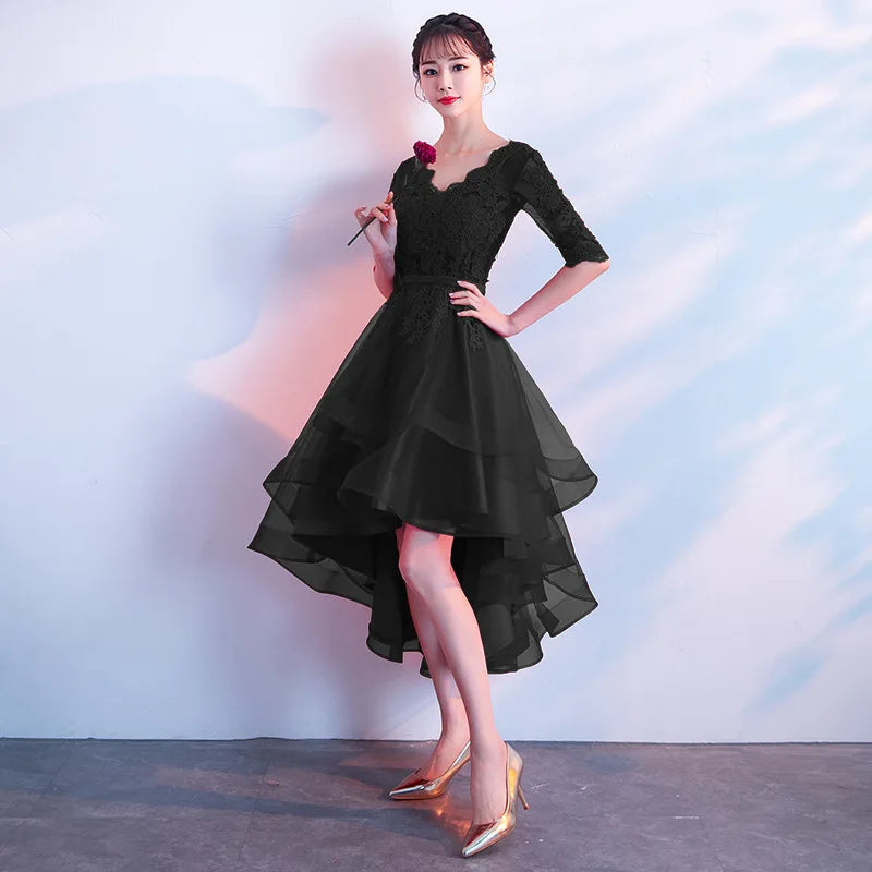Evening dress dress women's 2026 autumn new banquet temperament long black socialite dress choir performance uniform