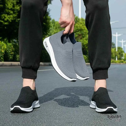 Men's Autumn New Knitted Sos oes Breathable Lazy oes Middle-Aged And ly Casual Single oes Park Walking oes