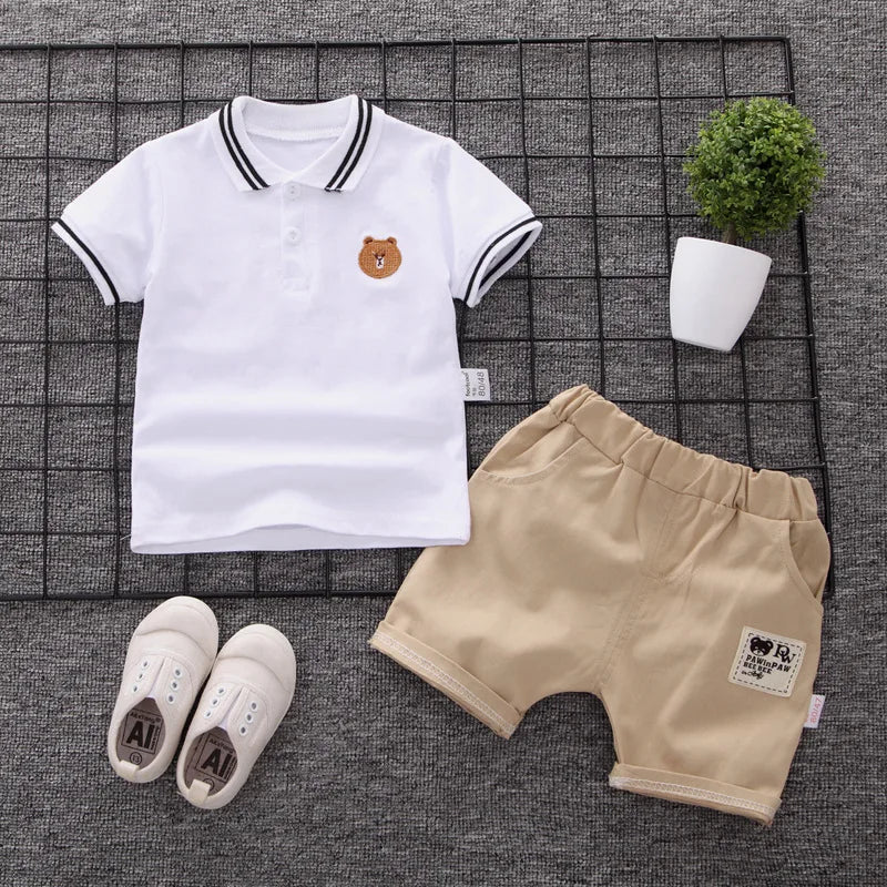 Summer Fashion Baby Boy Clothes Sets T-shirt + Pants 1-4T Toddler Casual Clothing Suits Children Kids Boys Outfits Suit