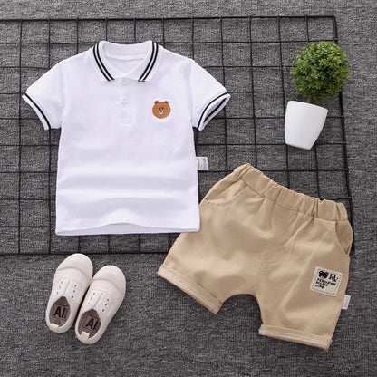 Summer Fashion Baby Boy Clothes Sets T-shirt + Pants 1-4T Toddler Casual Clothing Suits Children Kids Boys Outfits Suit