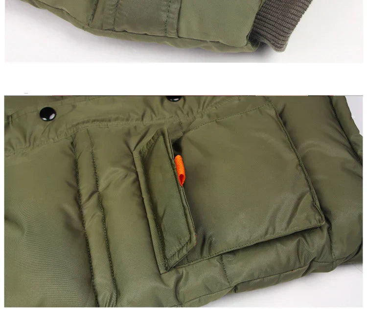 5-14 Years Big Boys Jacket Winter Thicken Warm Teenager Kids Jacket Fashion Long Style Zipper Hooded Children Outerwear Clothing