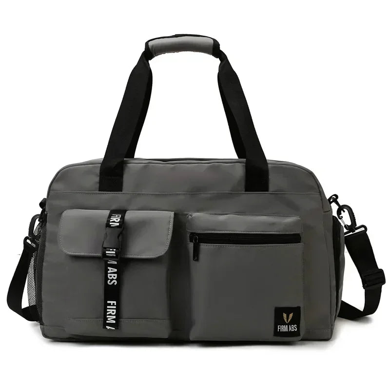 Large capacity dry wet separation travel bag with shoe box, can be equipped with a suitcase, portable fitness yoga exercise bag
