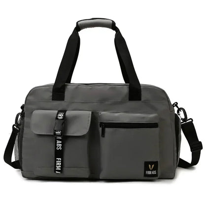Large capacity dry wet separation travel bag with shoe box, can be equipped with a suitcase, portable fitness yoga exercise bag