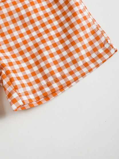 Infant Boys Summer Short Sleeve Outfit with Helicopter Embroidery Pattern Baby Clothing Set