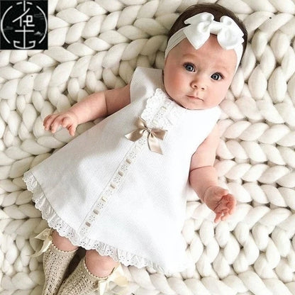 Princ Dr Baby Girl Clothes Cute Newborn White Clothing A-Line Skirt Print Design Autumn Season Other Material 00%