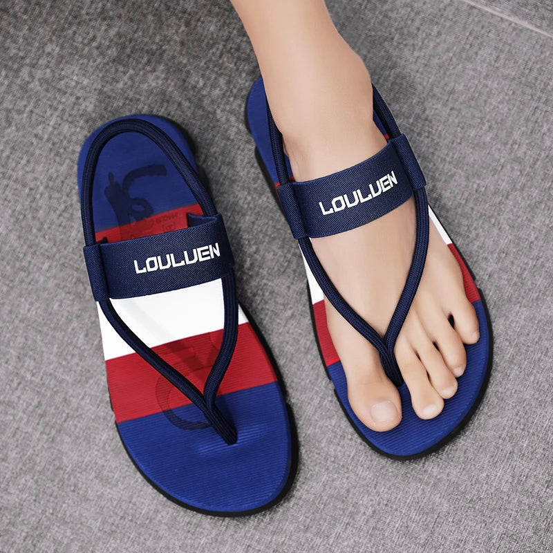 Summer Men Slippers ankle wrap shoes slip-resistant slide sandals male slippers beach Water Shoes Zapatos Hombre