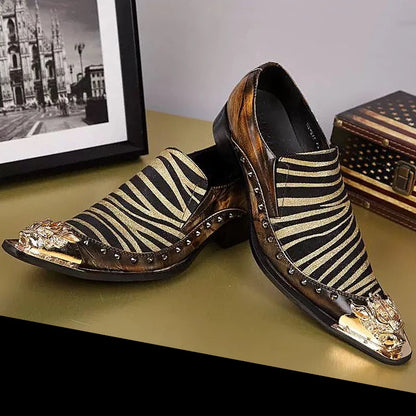 Men's Genuine Leather Oxford Shoes Formal Wedding Dress Shoes Party Club Brogues Flats for Males