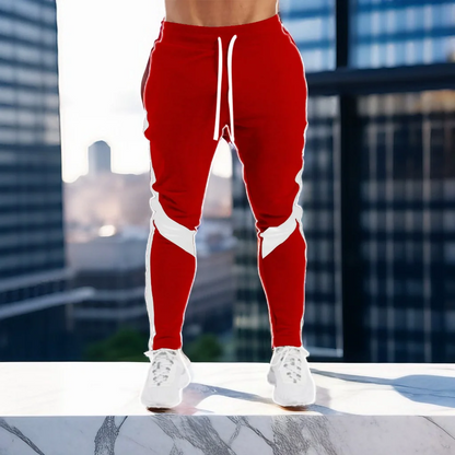 Mens Casual Pants Autumn Winter Fleece Sweatpants Men Running Jogger Sports Gym Trousers Fashion Solid Color Workout Long Pants