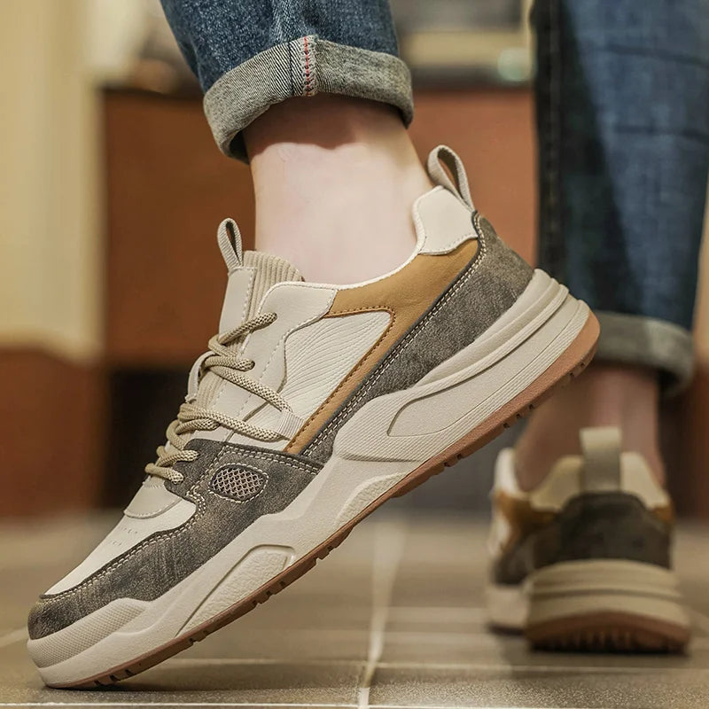 Men's Breathable Casual Sneakers Luxury Trainer Fashion Loafers Comfortable Running Shoes Race Tenis