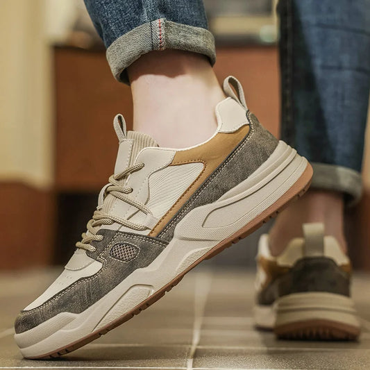 Men's Breathable Casual Sneakers Luxury Trainer Fashion Loafers Comfortable Running Shoes Race Tenis