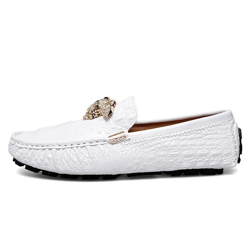 Summer Accessible Luxury Casual Handmade Men's Beanie Shoes Trendyy K-Style 2025 New Versatile British Personalized Lazy Shoes Loafers