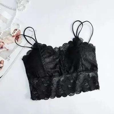 1 Pcs New Women Lace Seamless Bras Top Sexy Wrapped Chest Strap Chest Pad Camisole Bottoming Underwear Beauty Vest Bralette