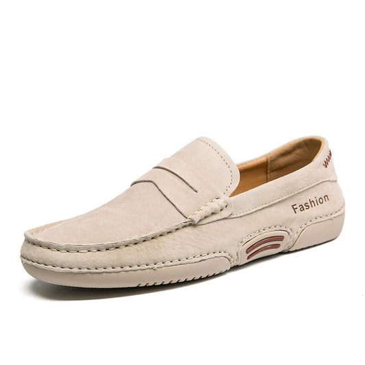 Men's Loafers Slip On Driving Shoes Casual Handmade Moccasins Shoes Luxury Leather Man Flats Lofer Mocassin Home Comfy Footwear