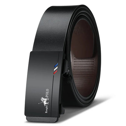 Oyifan Black Belt Men, Genuine Leather Dress Designer Belts for men, Fashion Slide Ratchet Click Casual Mens Belt for Jeans