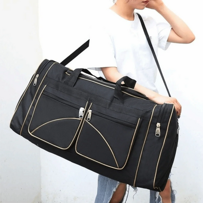 Large Capacity Travel Duffel Bag Waterproof Oxford Cloth Large Travel Bag Durable Multi-pocket Gym Bag Outdoor Activities