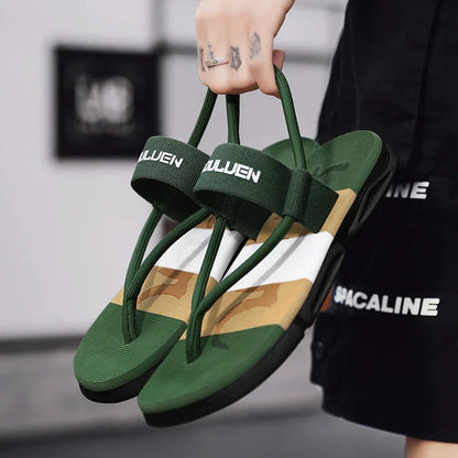 Summer Men Slippers ankle wrap shoes slip-resistant slide sandals male slippers beach Water Shoes Zapatos Hombre