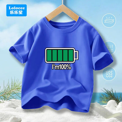 Boys' Summer T-Shirt Funny dabbing astronaut Print T Shirts For Teens Boy Casual Streetwear Tops Kids Summer Cotton Clothes YHY1