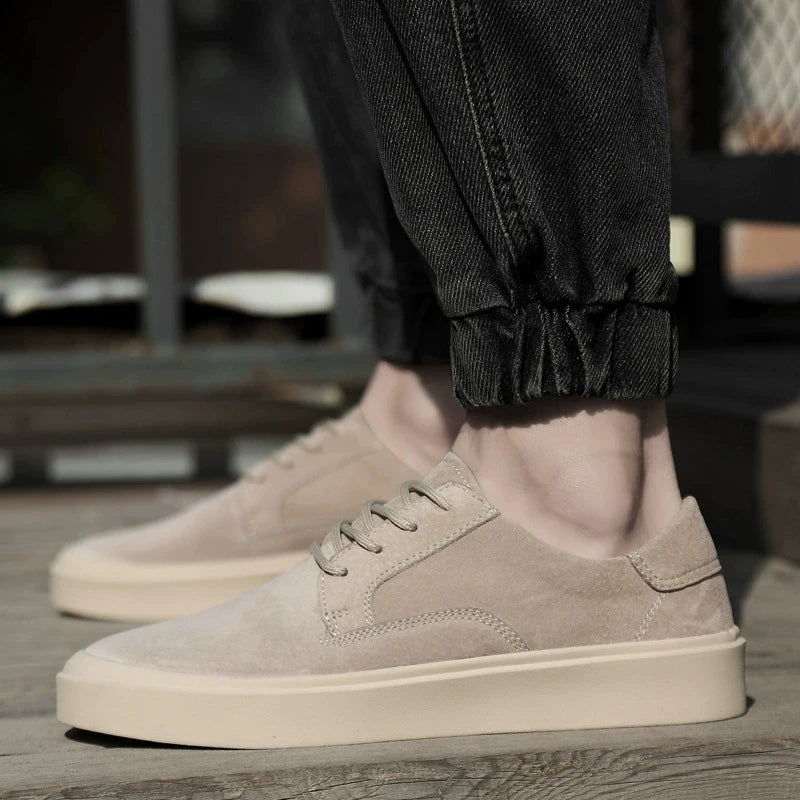Fashion Versatile Walking Sneakers Casual Shoes Mans High Quality Sport Brand Cow Suede Leather Soft Sole Comfort Loafers Shoes