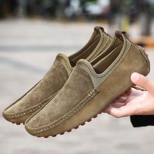 Men's Driving Shoes, Casual Sets, Men's Fashionable and Comfortable Driving Shoes, Handmade Loafers Suitable for Outdoor Walking